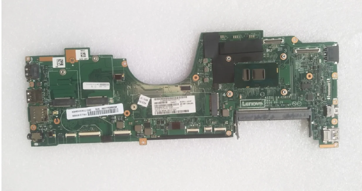 Model Number Thinkpad Yoga 260 Laptop Motherboard AIZS1 LA-C581P with CPU i5-6200U FRU: 00NY941 00NY942 01AY880 01AY767 01AY879