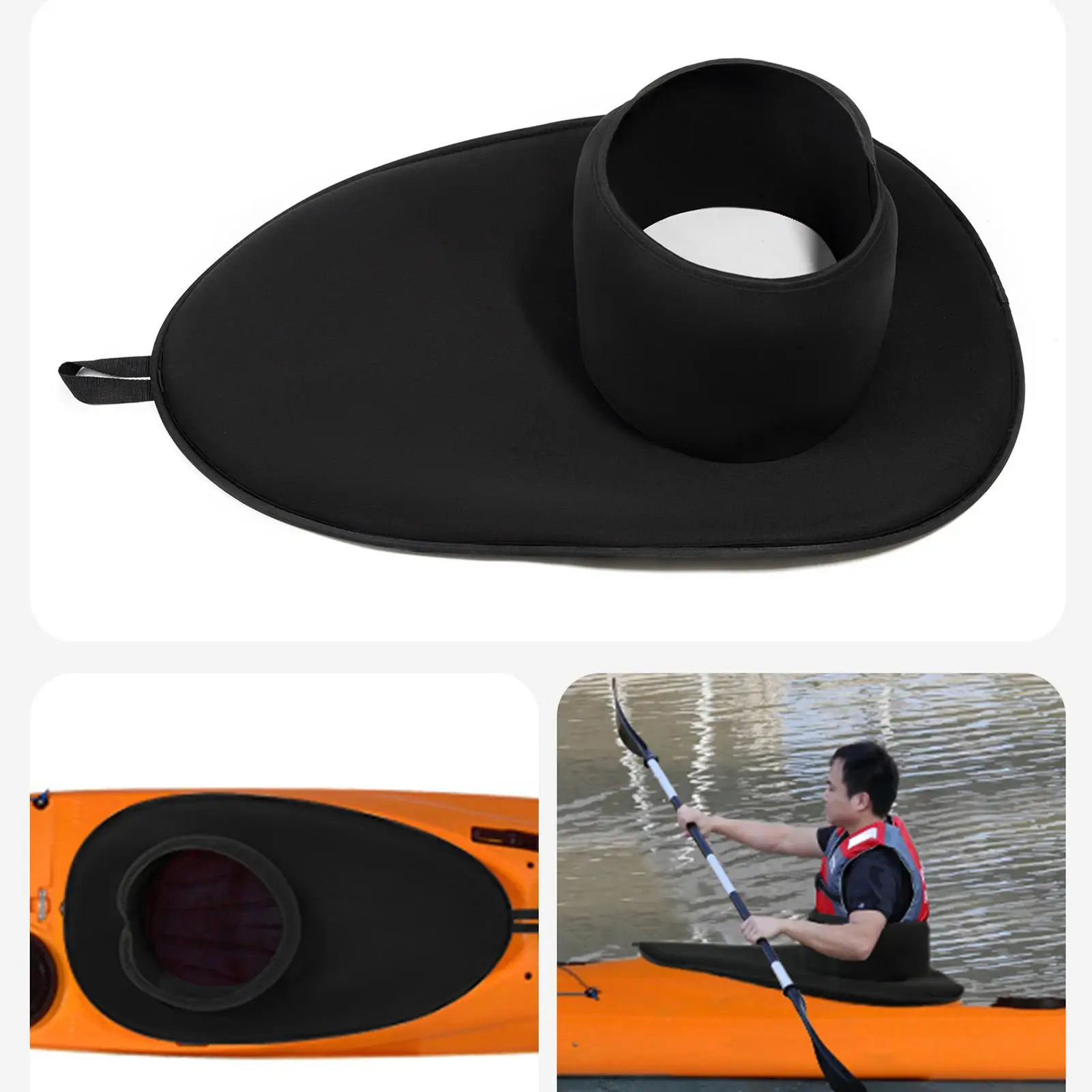 

Kayak Spray Skirt Waterproof Deck Sprayskirt Kayak Skirt Adjustable Guards Protection Cover Hole Spray Skirt Water Accessories