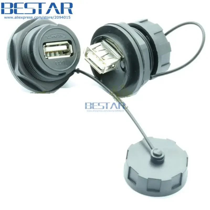 USB 2.0 IP67 à prova d'água USB2.0 IP 67 cabo conector 1m 3 pés USB soquete à prova d'água