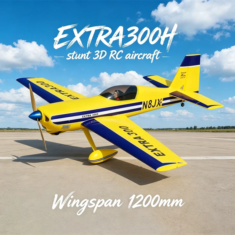 

HOOKLL model EXTRA300H 1200mm stunt 3D aircraft 30E 1.2m wingspan remote-controlled aircraft fixed wing model foam RC adult toy