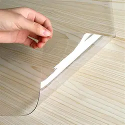 Clear Table ProtectorPlastic Table Cover Protector, Desk Protector Mat, Desk Pad Waterproof PVC  table cover  table cloth