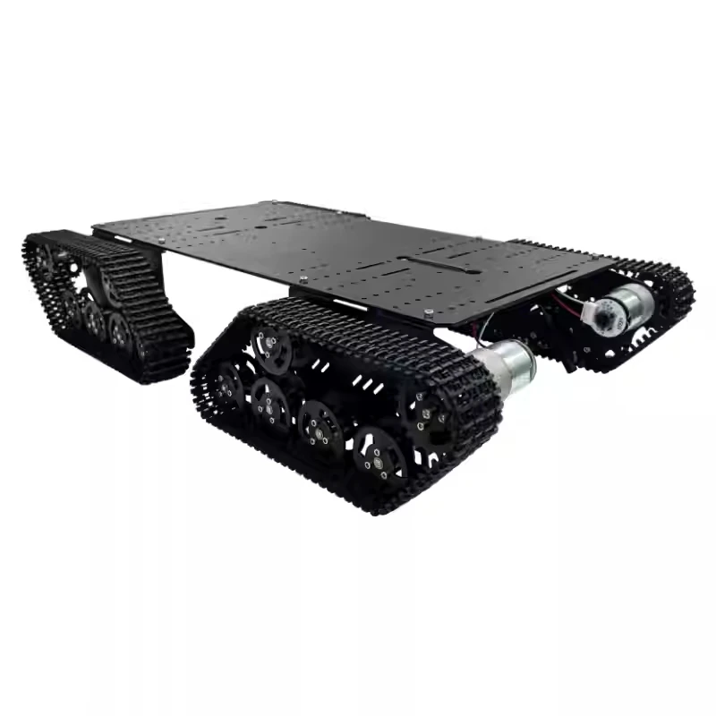 هيكل خزان مجنزرة 10 كجم T900S 4WD مع محرك تشفير منصة روبوت ROS لـ STM32 Ps2 طقم سيارة روبوت قابل للبرمجة RC