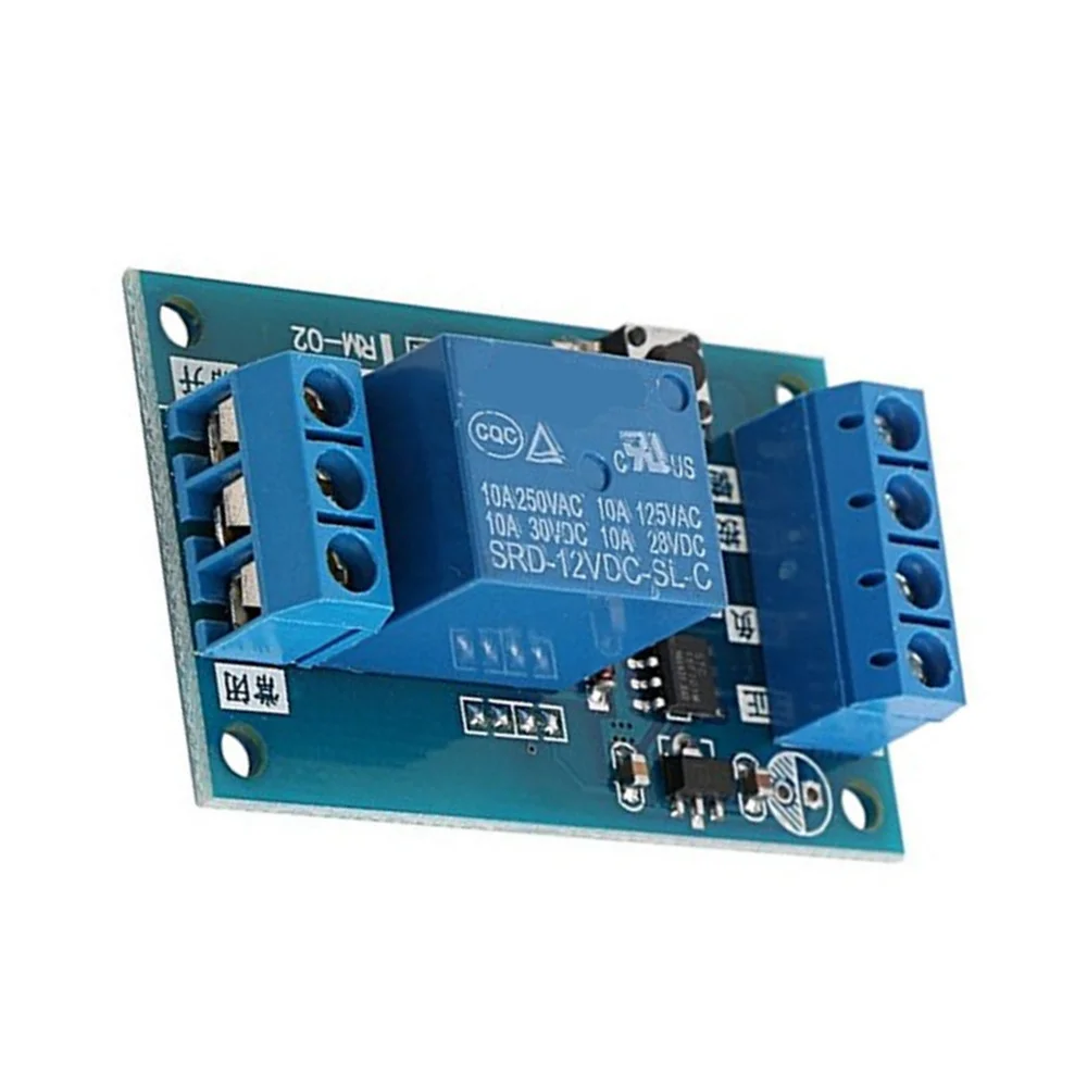 5V 12V 24V 双安定シングルボタンリレーモジュールワンキー車の修正スタートストップセルフロック車の修正スイッチ