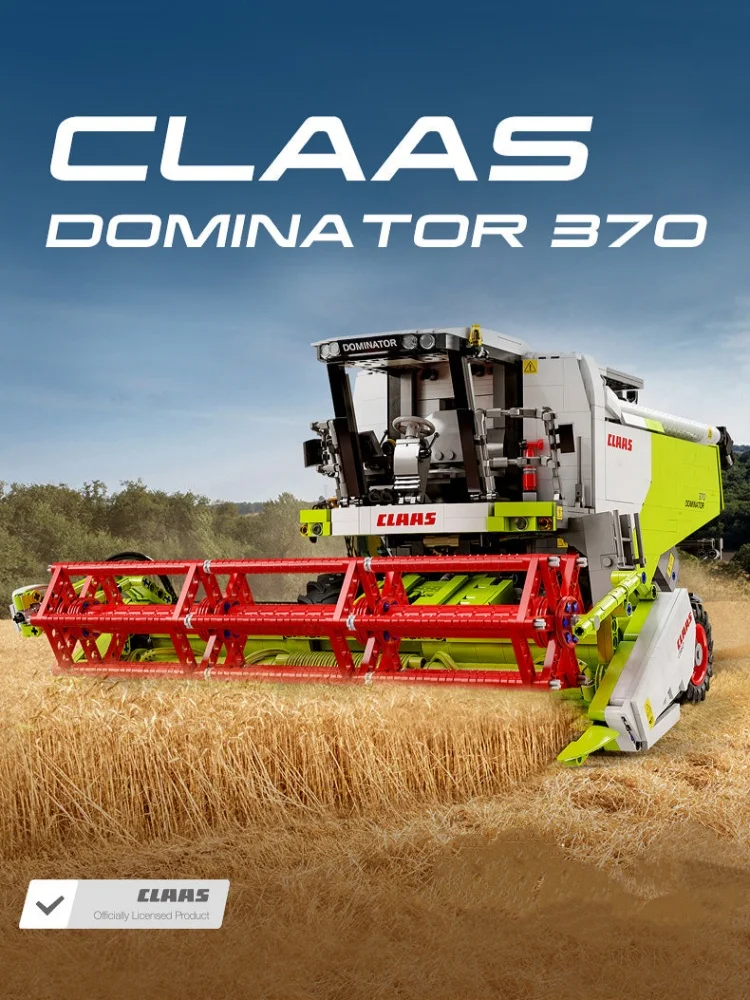 Klemmbausteine CLAAS Dominator 370 1:17 mit Motor Technische Bausteine Mähdrescher-Modellbausatz Jungen-Spielzeug Erwachsene Kinder Geschenk 4567 Teile