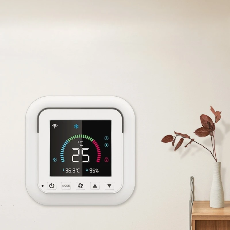 

Graffiti intelligent temperature and humidity color screen infrared thermostat air conditioner thermostat screen display