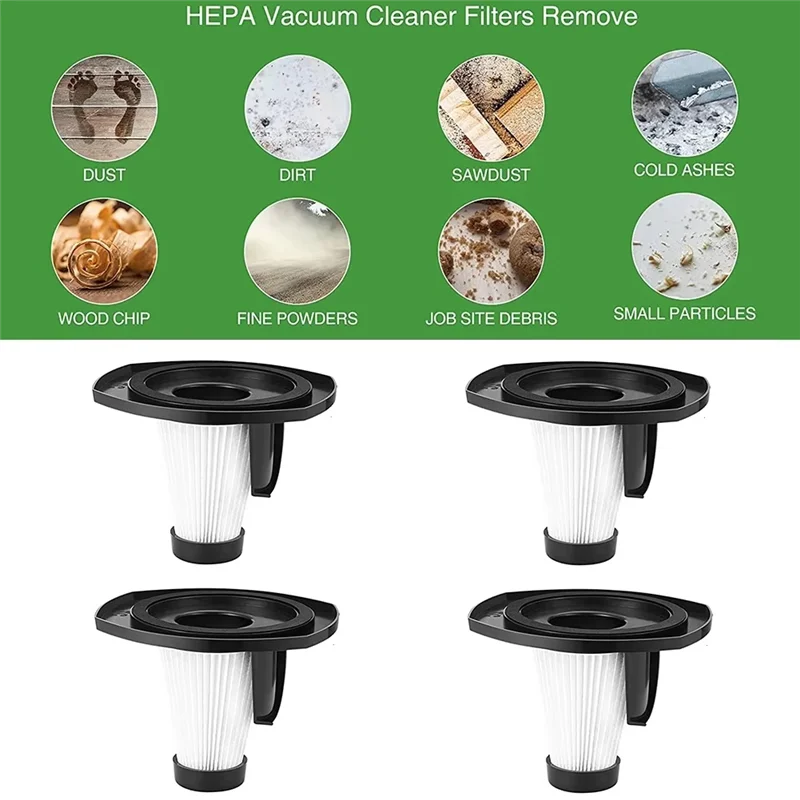 

B47B-4Pcs Filters For MOOSOO LT450 Vacuum Household Appliances Vacuum Cleaner Accessories