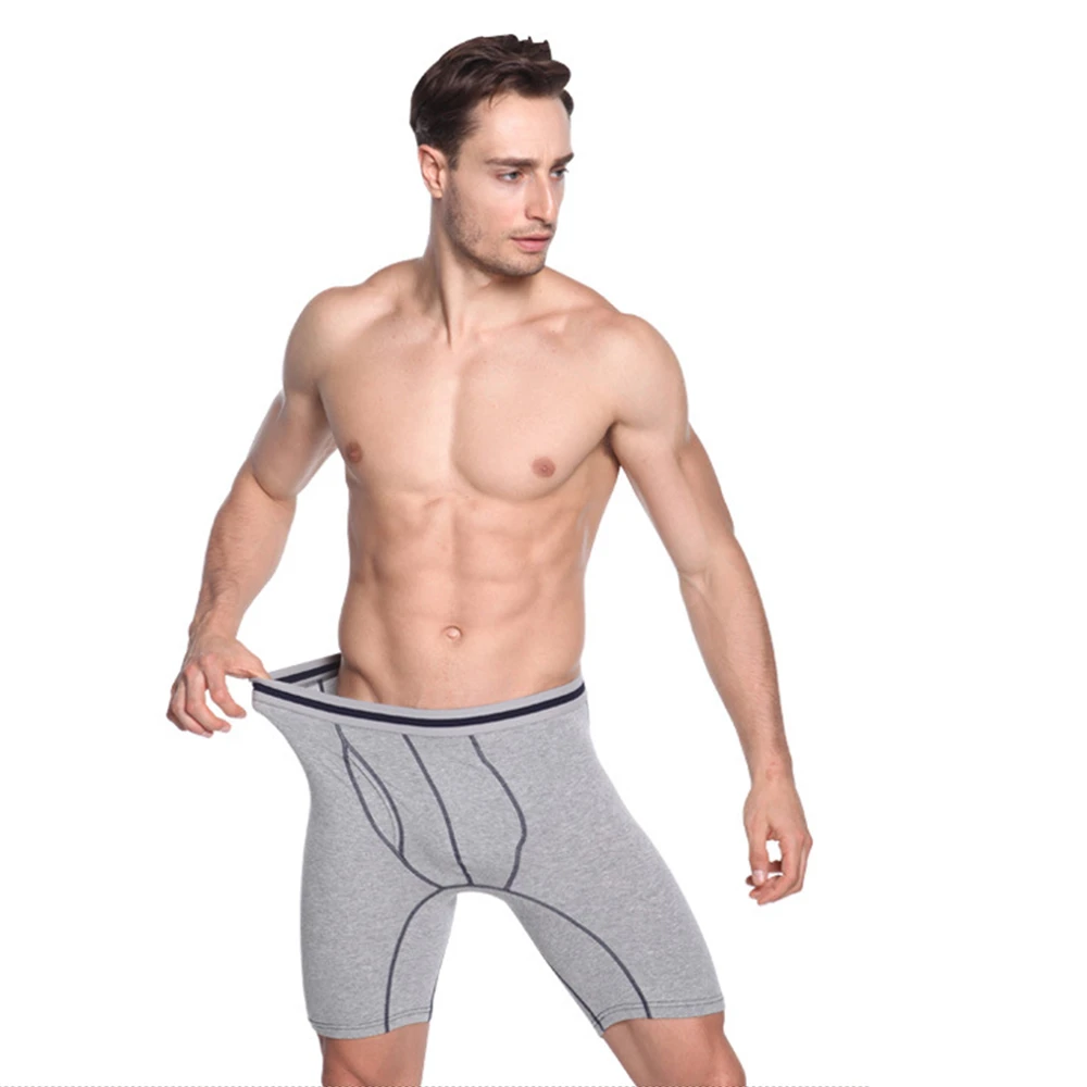 Боксеры мужские повседневные, модное нижнее белье, хлопковые удобные дышащие, однотонная Талия, для тренажерного зала, фитнеса, бега