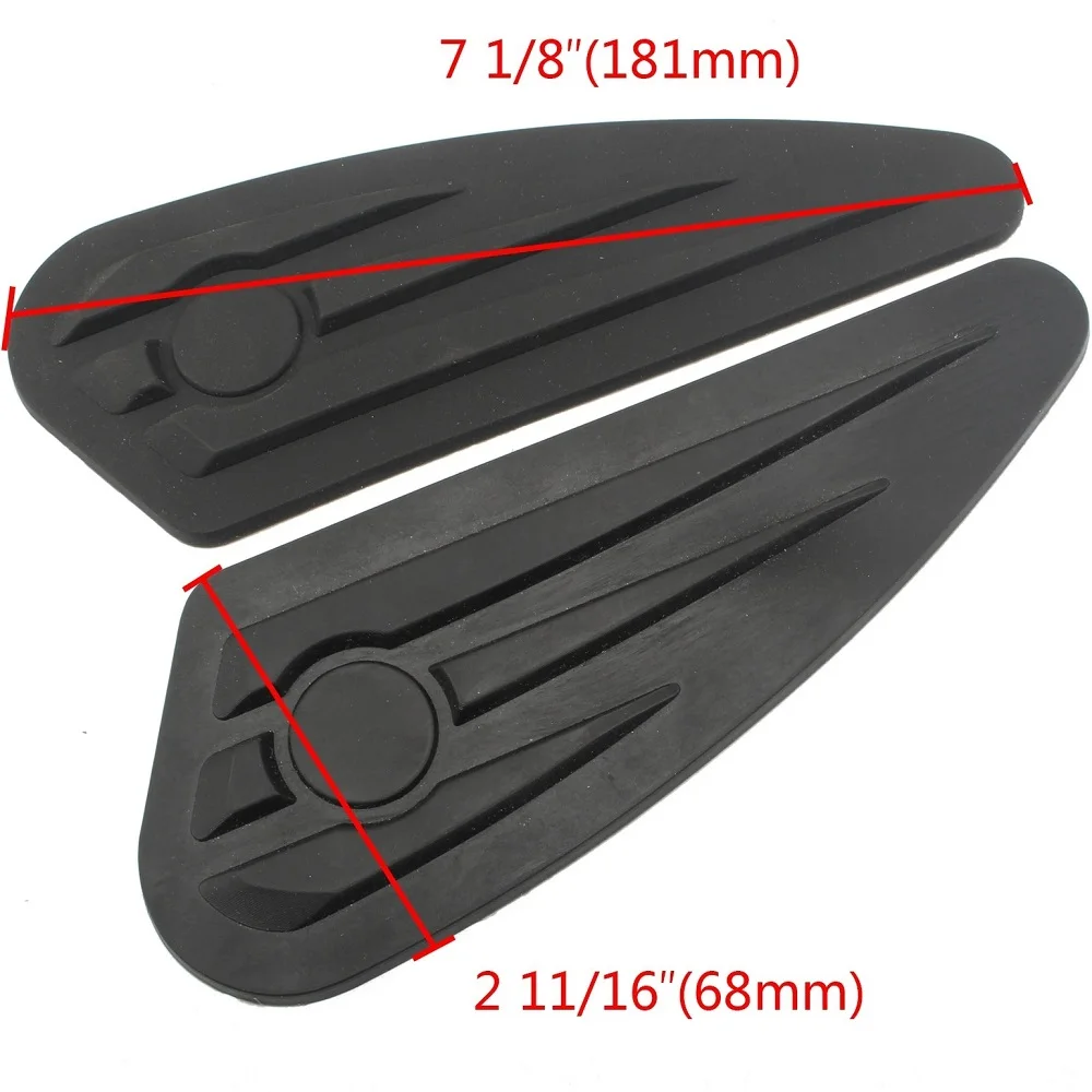 Motorcycle Universal Vintage Tank Traction Pad Sticker Fuel Gas Knee Grip Trim Fairing Side Cover Protectors For Honda Aprilla view 3