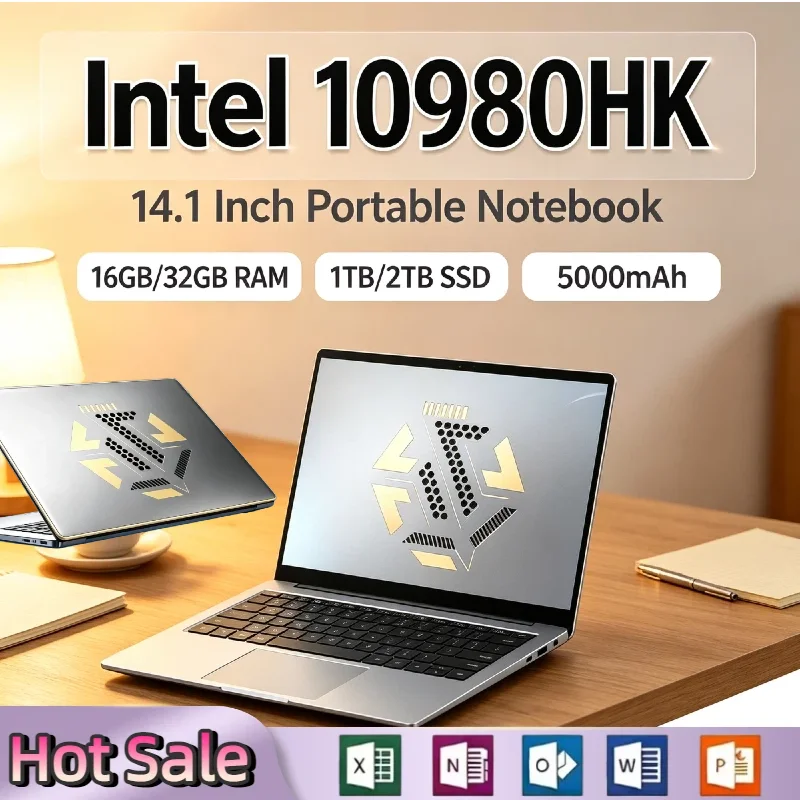 Intel Core i9 10980HK 14.1 Inch Laptop 32GB RAM 2TB SSD 1920x1080 HD Ultra Slim Gaming Office Study Pro Max