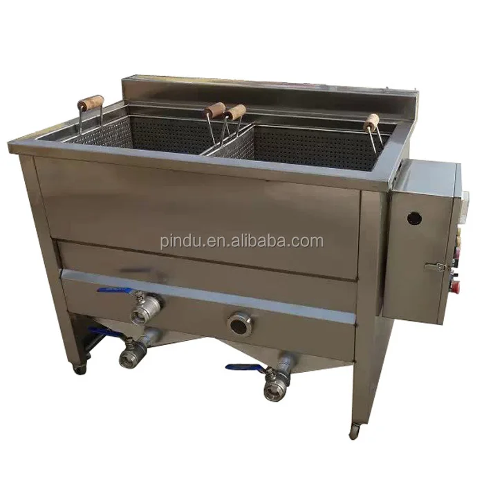 industrial electric french fries fryer/plantain chips frying machine/deep frying chicken wing machine