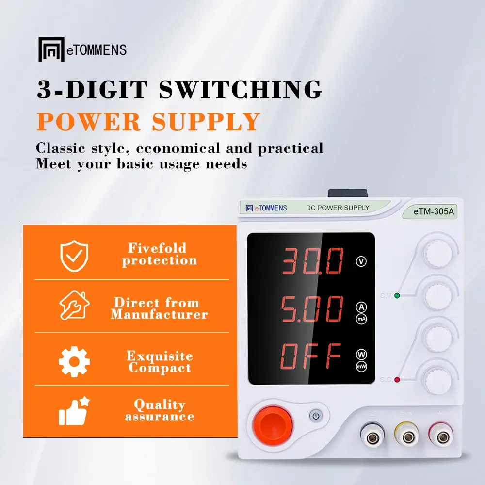 

Регулируемый источник питания постоянного тока 30 В, 60 В, 100 В, 150 В, лабораторный импульсный источник питания с 5 В, 3 А, USB-регулятор зарядки дисплея для лаборатории