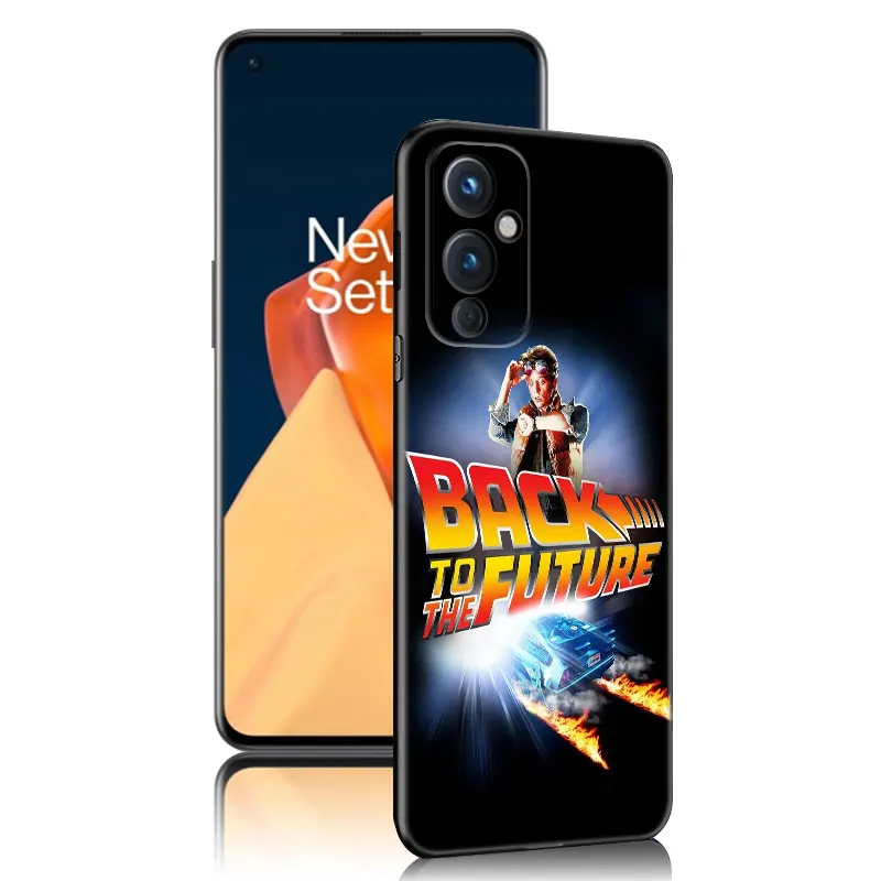 백 투 더 퓨처 블랙 실리콘 휴대폰 케이스, OnePlus 9R 10R 11R 12R ACE 2 Pro 2V 3V Nord CE 2 3 Lite 4 N10 N20 N30 SE 5G 용