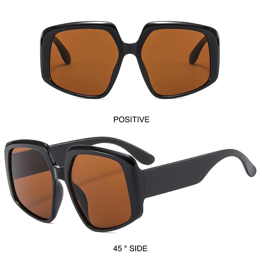 Women\'s Oversized Sunglasses Square Sun Glasses Shades Goggle  Big Frame Large Fashion Trendy Vintage UV400