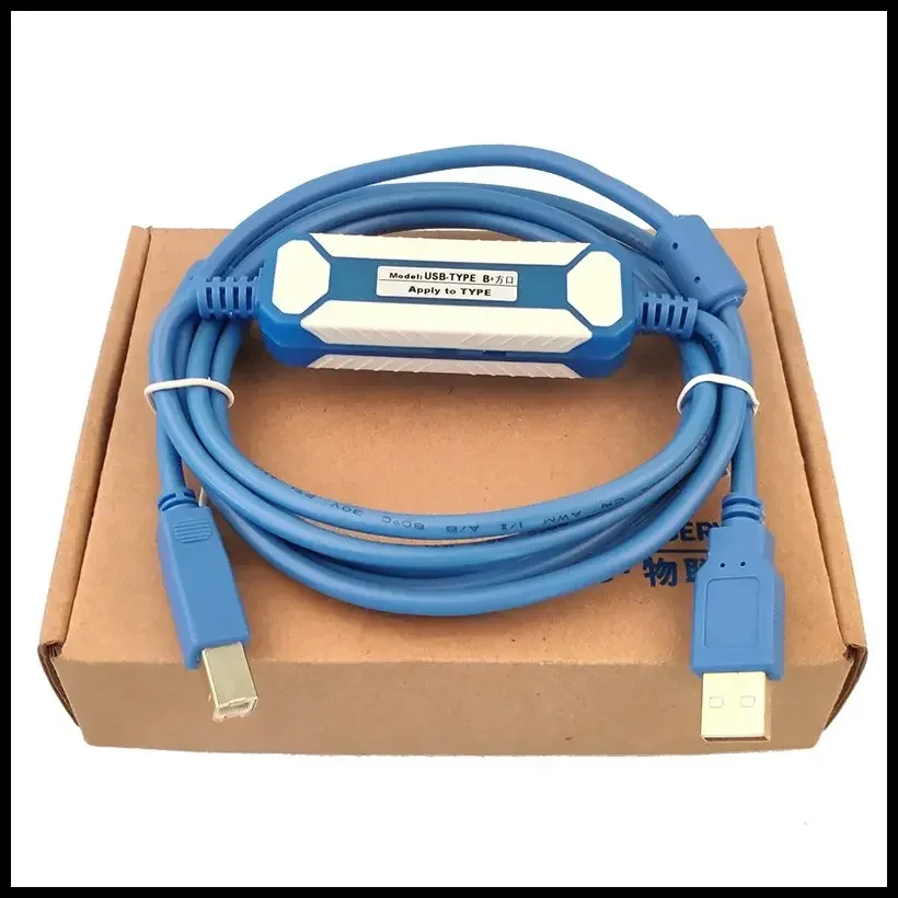 CNC USB-CP1H Type B PLC Cable Suitable Omron CP1H CP1E CP1L CP1G Series PLC Download Line