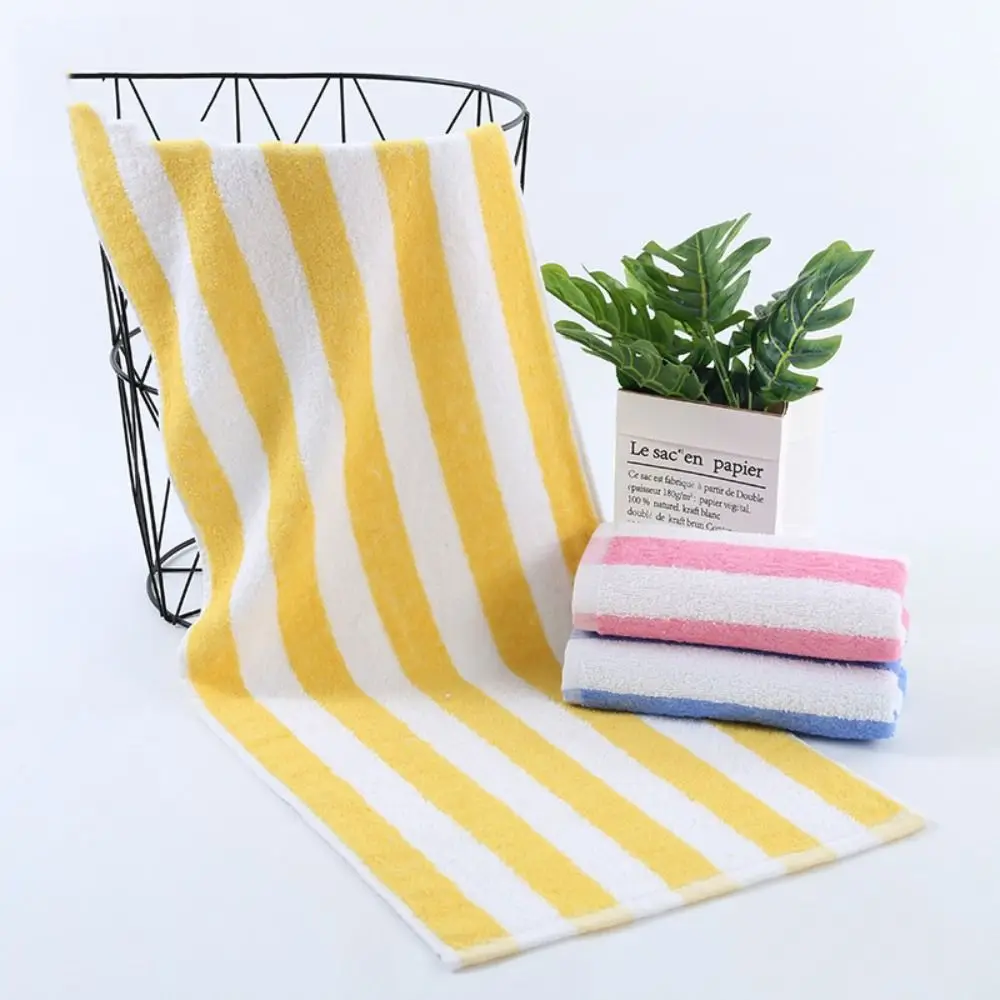 Toalha de banho listrada, algodão, absorvente, ginásio, praia, novo design