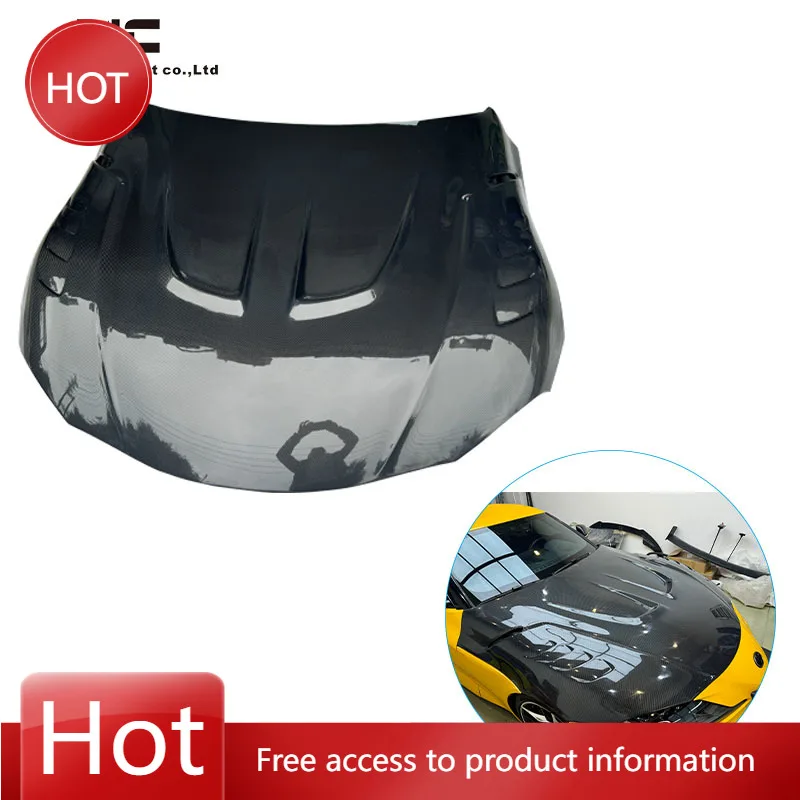 

Капот из углеродного волокна, карбоновая крышка двигателя для Supra GR A90 MK5 MKV, капот из настоящего углеродного волокна для A90 A91