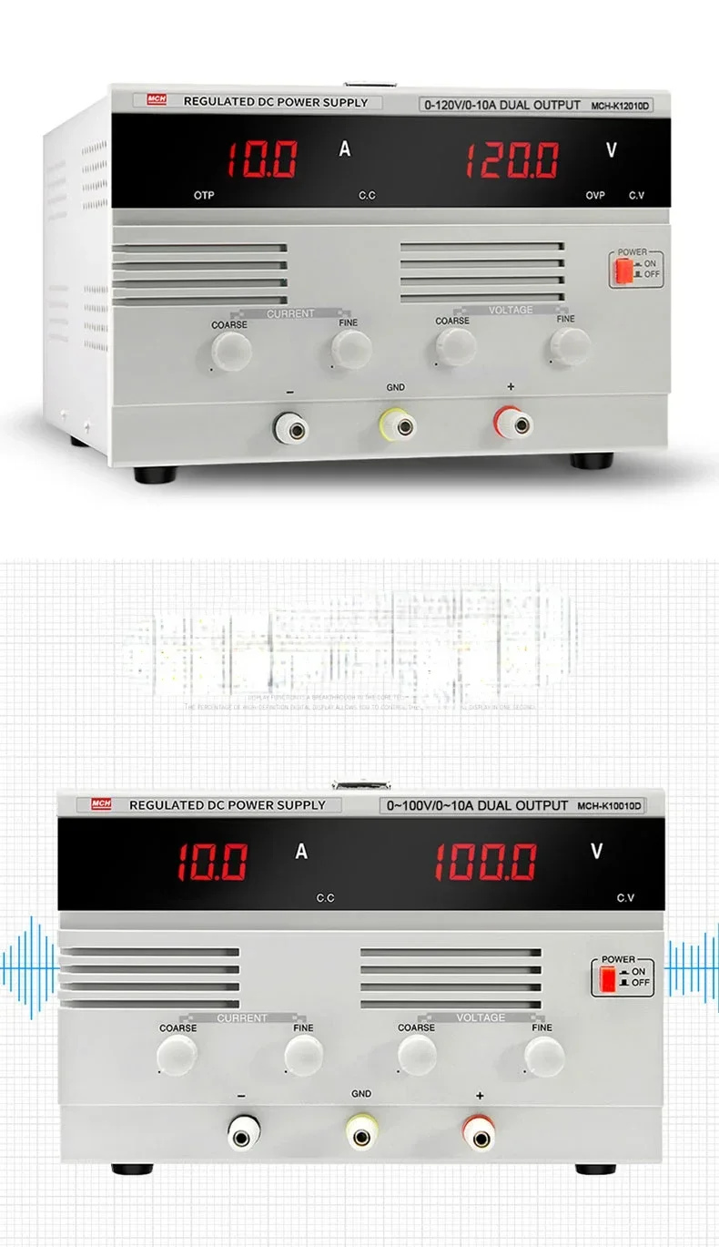 High-power Digital แสดงผล แรงดันไฟฟ้าคงที่ DC Power Supply 0-60V 80V 100V 120V 150V/0-10AHot ขายราคาถูกและ Fine