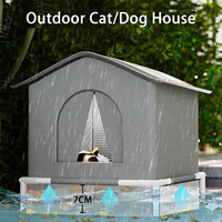 Cat House Waterproof Outdoor Winter Warm Pet Cave Sleeping Beds Tent Foldable Small Dog Puppy Supplies Universal Four Seasons