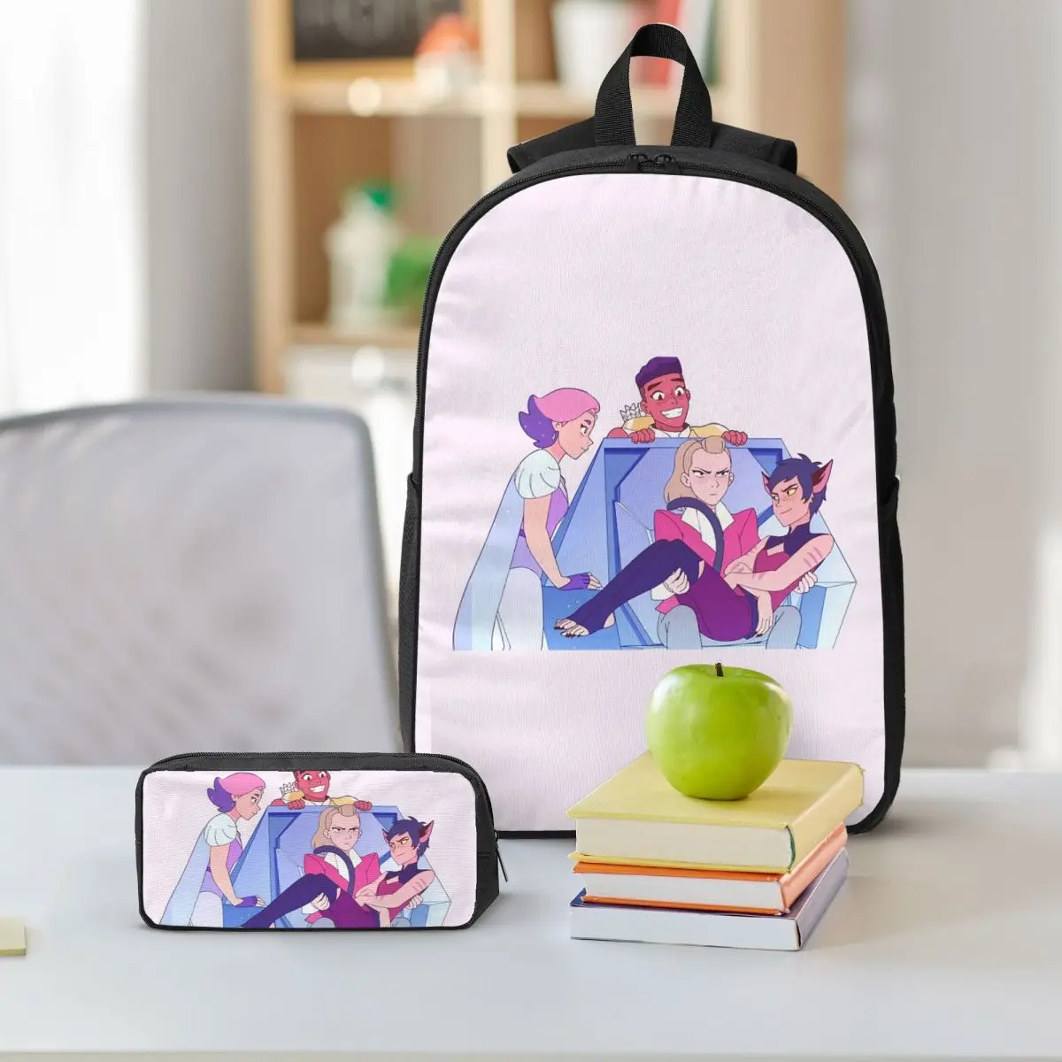 Best Friend Squad She-Ra And The Princesses Backpack BookBag School Bag Laptop Shoulder Bags 3ps Insulated Lunch Bag Pencil Case