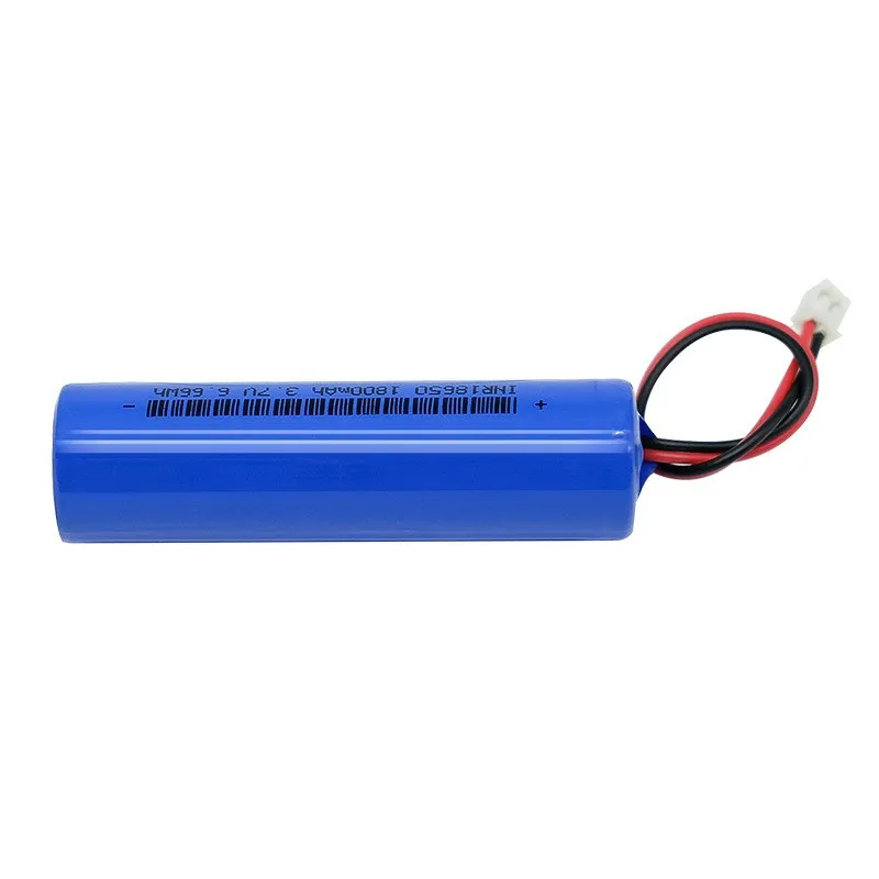 Add wires and protection board 18650 lithium battery power battery outdoor lighting strong bald head wearing flashlight lithium