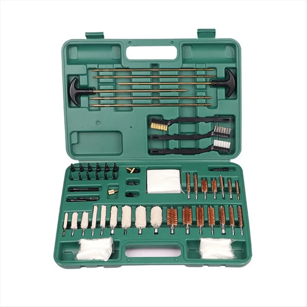 【ABFS】62Pcs Multifunctional High-Grade Copper Wire Cotton Brush Steel Wire Brush Cleaning Tool Brush Copper Rod Tube Brush Set