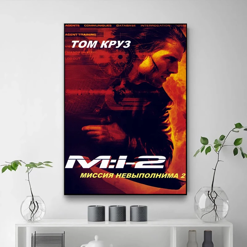 Mission: Impossible Movie Wall Decoration for Home Decorations Canvas Poster Decorative Painting Room Decor Art Posters Prints