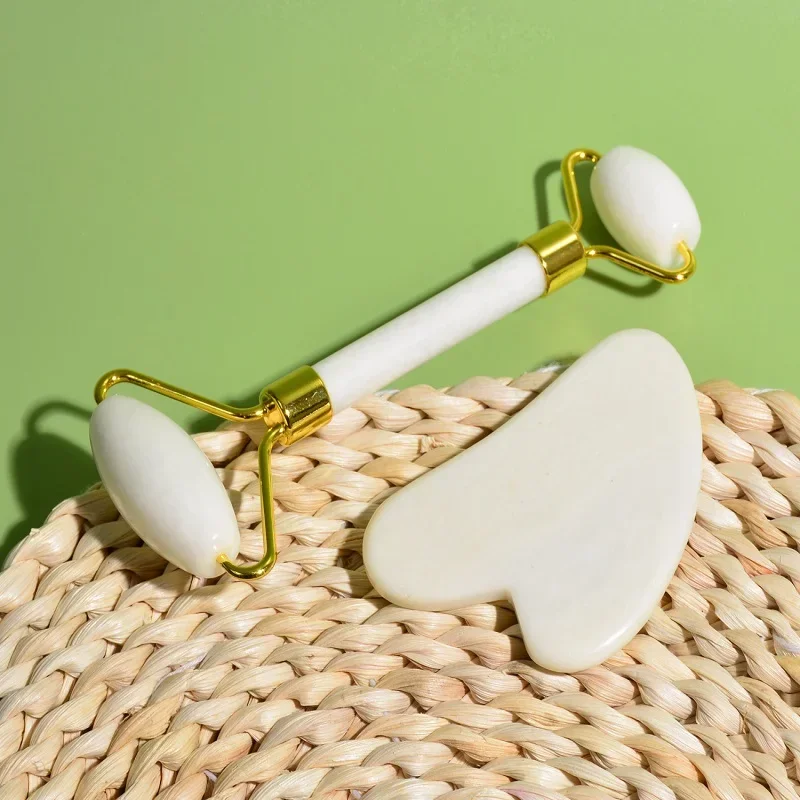 Gua Sha Set Massager for Face Facial Skin Care Roller Guoache Scraper Set Beauty Health Tools