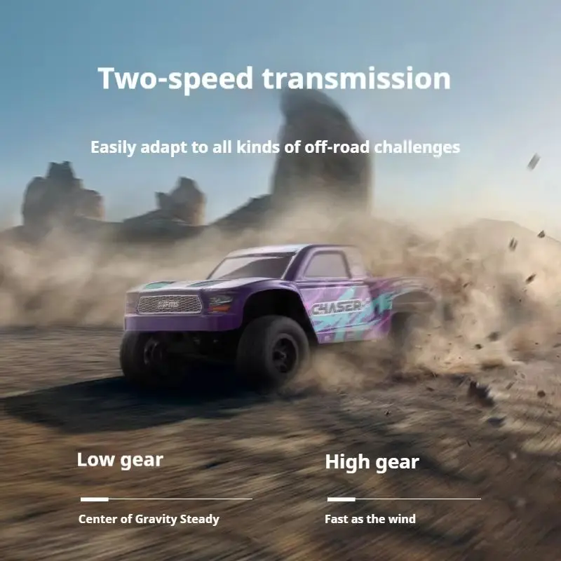 FMS 1:24 FSC24 هنتر المطارد الدفع الرباعي عالية السرعة بطاقة قصيرة RC التحكم عن بعد مركبة كهربائية على الطرق الوعرة نموذج مركبة