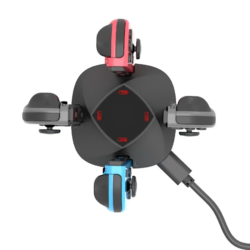B04B-4 In1 Charging Dock Station For Switch Joycon Charger Portable Game Controller Holder Support For 4X Joycon Charging