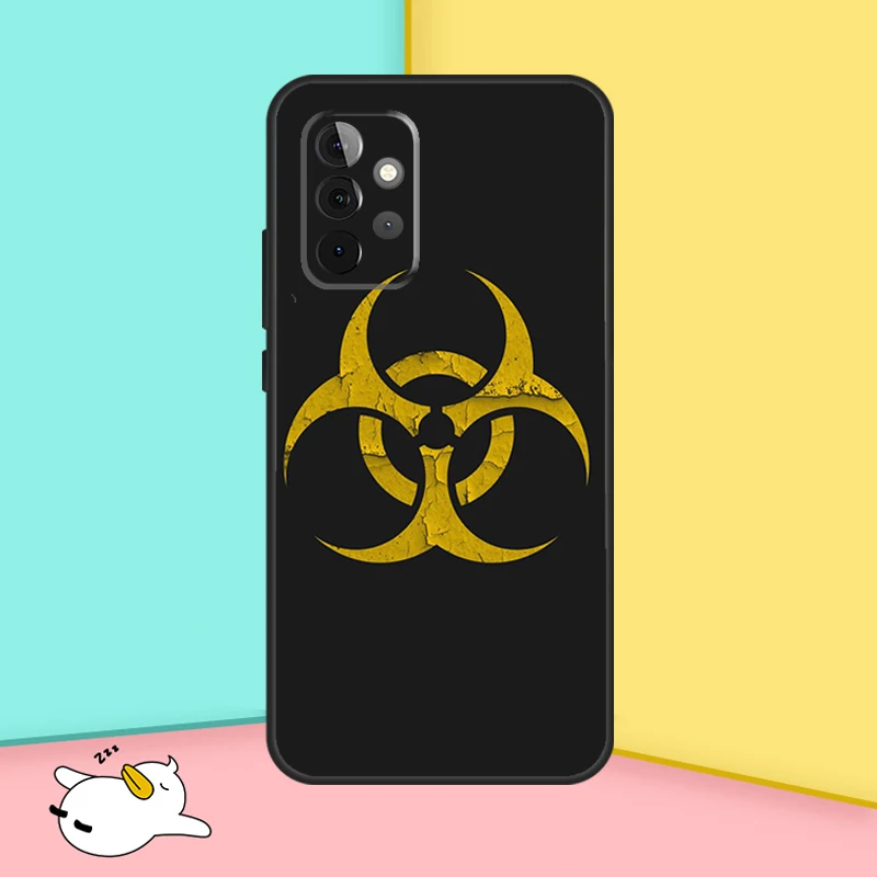 Biohazard Symbol Logo Cover For Samsung Galaxy A53 A33 A13 A12 A32 A52 A14 A34 A54 A15 A25 A35 A55 A71 A51 Case