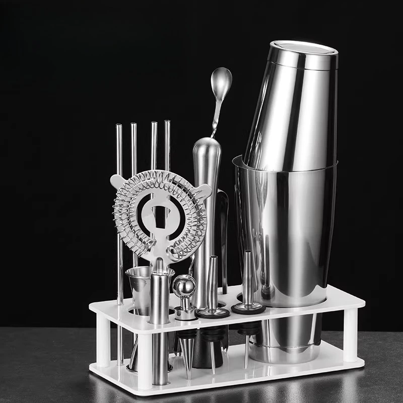 

LMM Stainless Steel Bartender Set Shaker Glass Tool Bartender