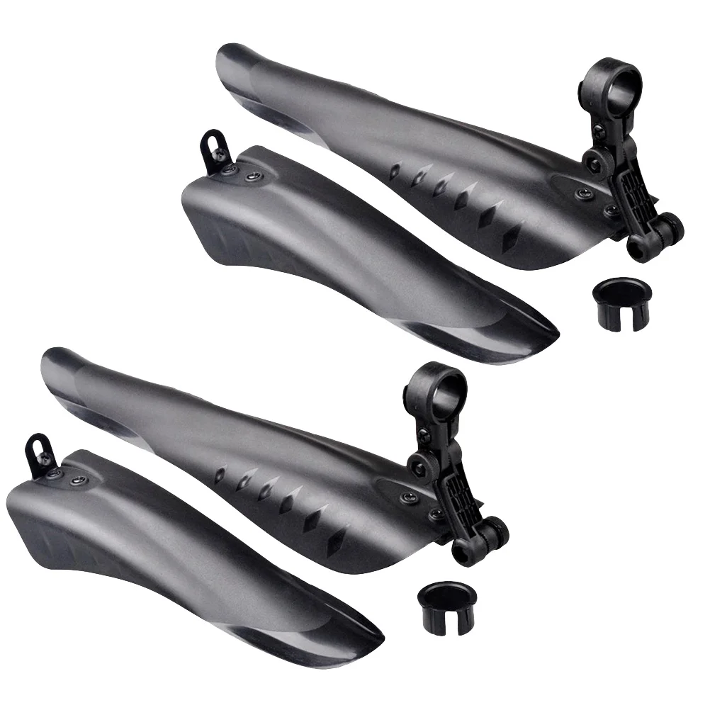 

2 set Rear Mud Guard For Black 34Mm Frame Mount Bike Mudflap Lightweight Durable Rain Dirt Protection For Mountain Road