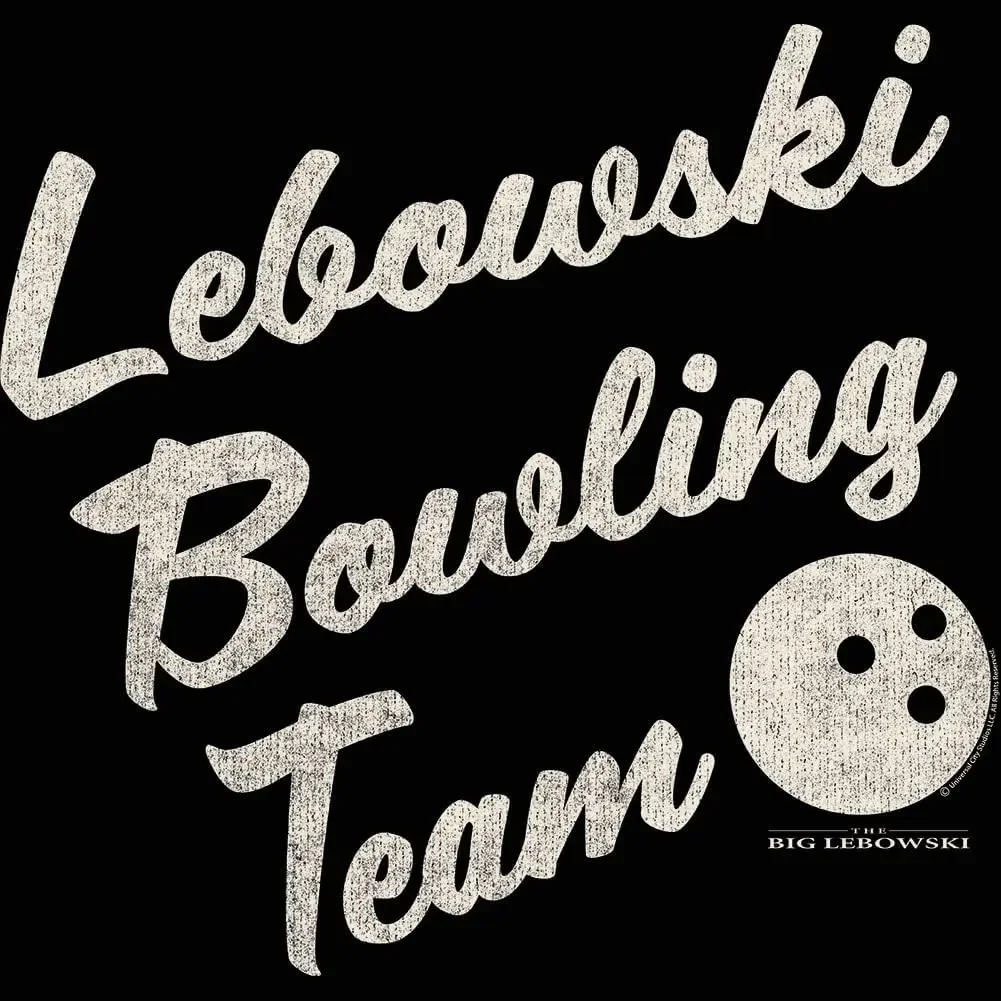 The Big Lebowski Bowling Team Mens Short Sleeve T Shirt 90s Comedy Movies Vintage Style Graphic Tees