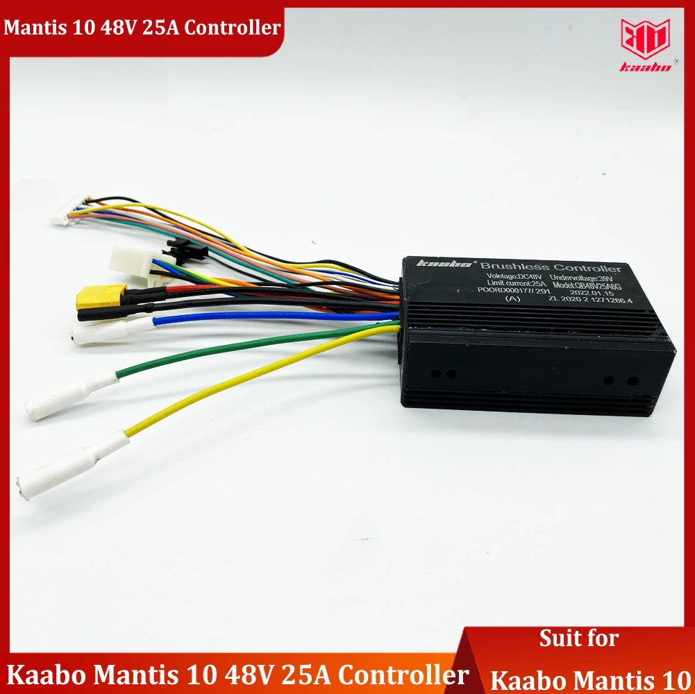 Original Kaabo Mantis 10 48V 25A New Old version Sine Wave Controller Suit for 48V 18.2Ah 800W Single Motor Mantis 10 E-scooter