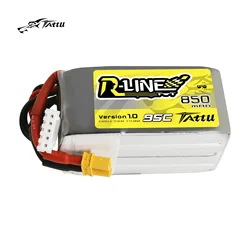 Tattu R-Line 850 мАч 4S Lipo батарея 14,8 в 95C XT30 XT60 разъем питания RC для FPV дрона Размер 150 гоночный Мультикоптер рамка