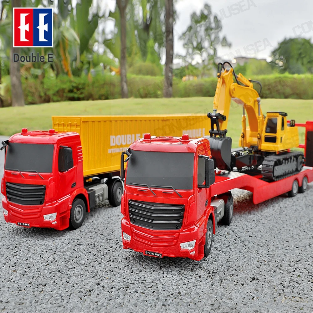 

Duble E RC Truck 1:26 Remote control trailer car excavator Model 2.4G Radio control Trucks Container transporters Cars machine