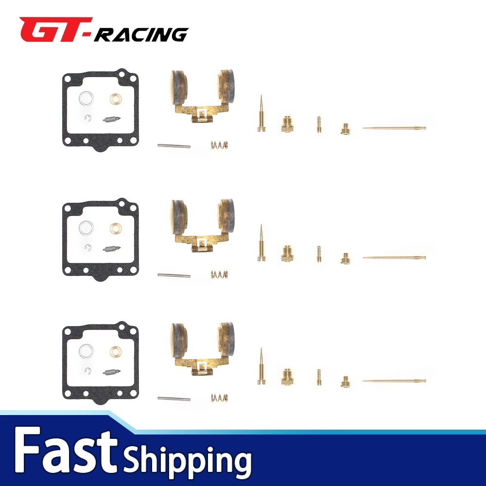 

3Pcs For Yamaha 1978 - 79 XS750 XS750S Motorcycle Carburetor Carb Repair Kit and Float