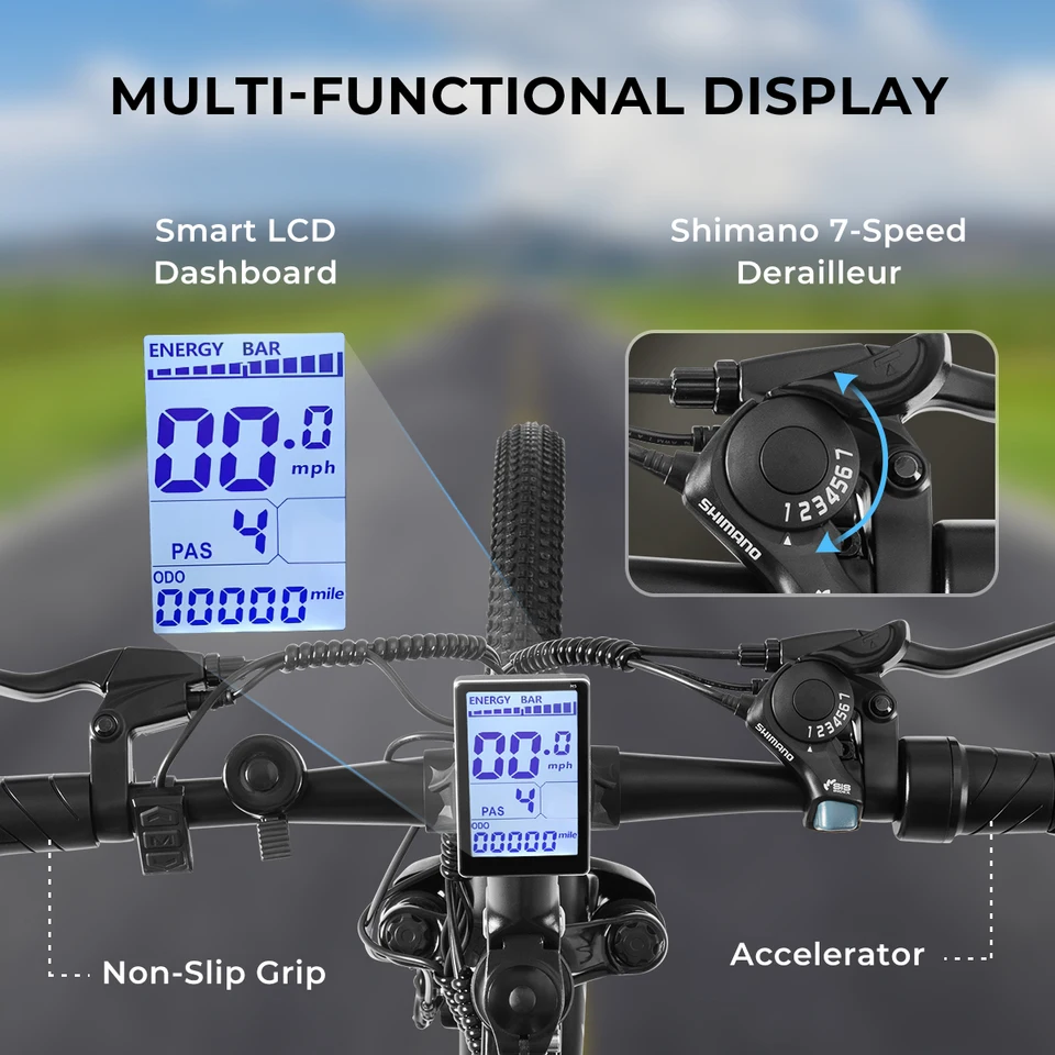 DYU M26 Electric Bicycle 1000W Peak Motor 60WH Removable Battery Electric Bike 26 Inch Mountain E-bike UL2849 image 3