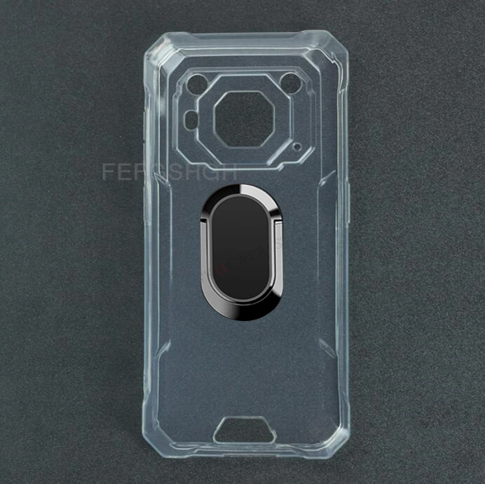 For Blackview BV6200 Pro BV6200Pro 6.56" Blackview BV6200 Back Ring Holder Bracket Phone Cover TPU Soft Silicone Case