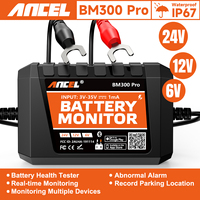 ANCEL BM300 Pro 12V Battery Tester  24V Battery Monitor SOC Battery Health Analyzer Multi Tester Battery Tool Automotive tools