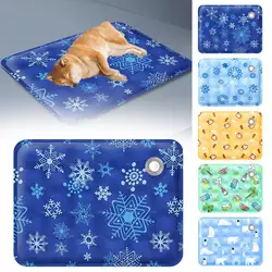 Pad Summer Cooling Dog Cold Mat Kitten Pet Ice Silk Mat Breathable Small Large Dog Pet Mat Cooling Supplies S/M/L Pet Ice Pad