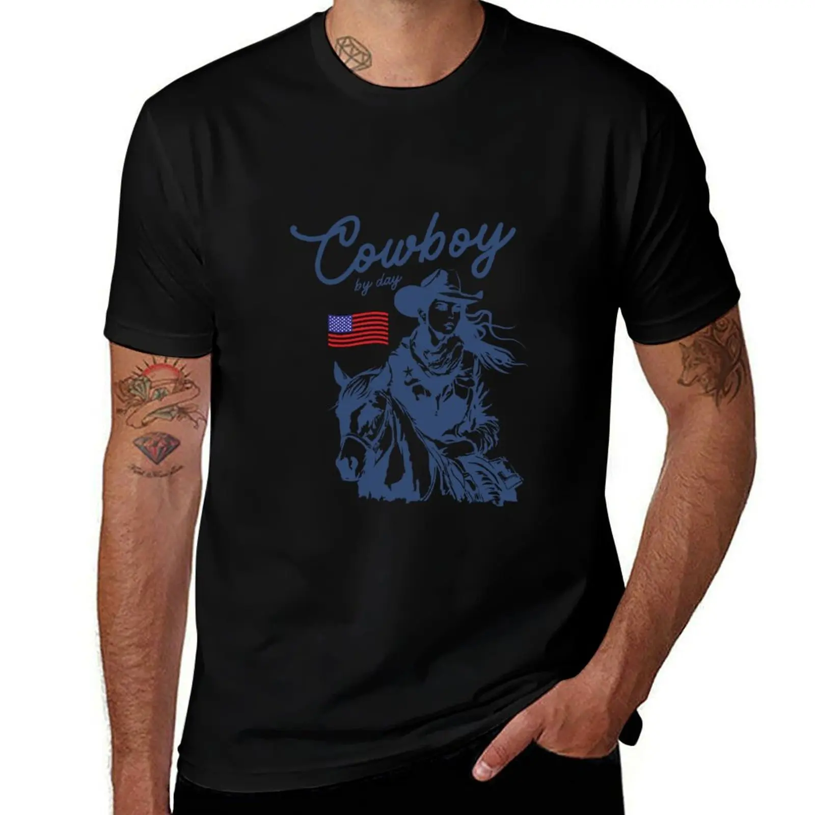 

Cowboy by Day – Western Vibes Feminine Design T-Shirt vintage man t shirt men t shirt