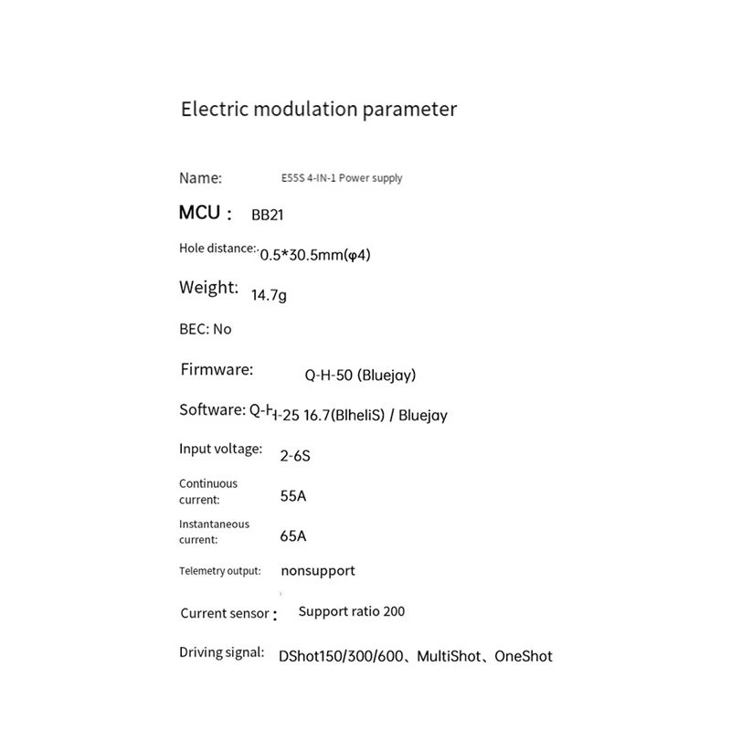 1 قطعة ل Iflight BLITZ E55S 4-IN-1 ESC 2-6S ESC الأخضر PCB ل RC FPV حرة سباق الطائرة بدون طيار