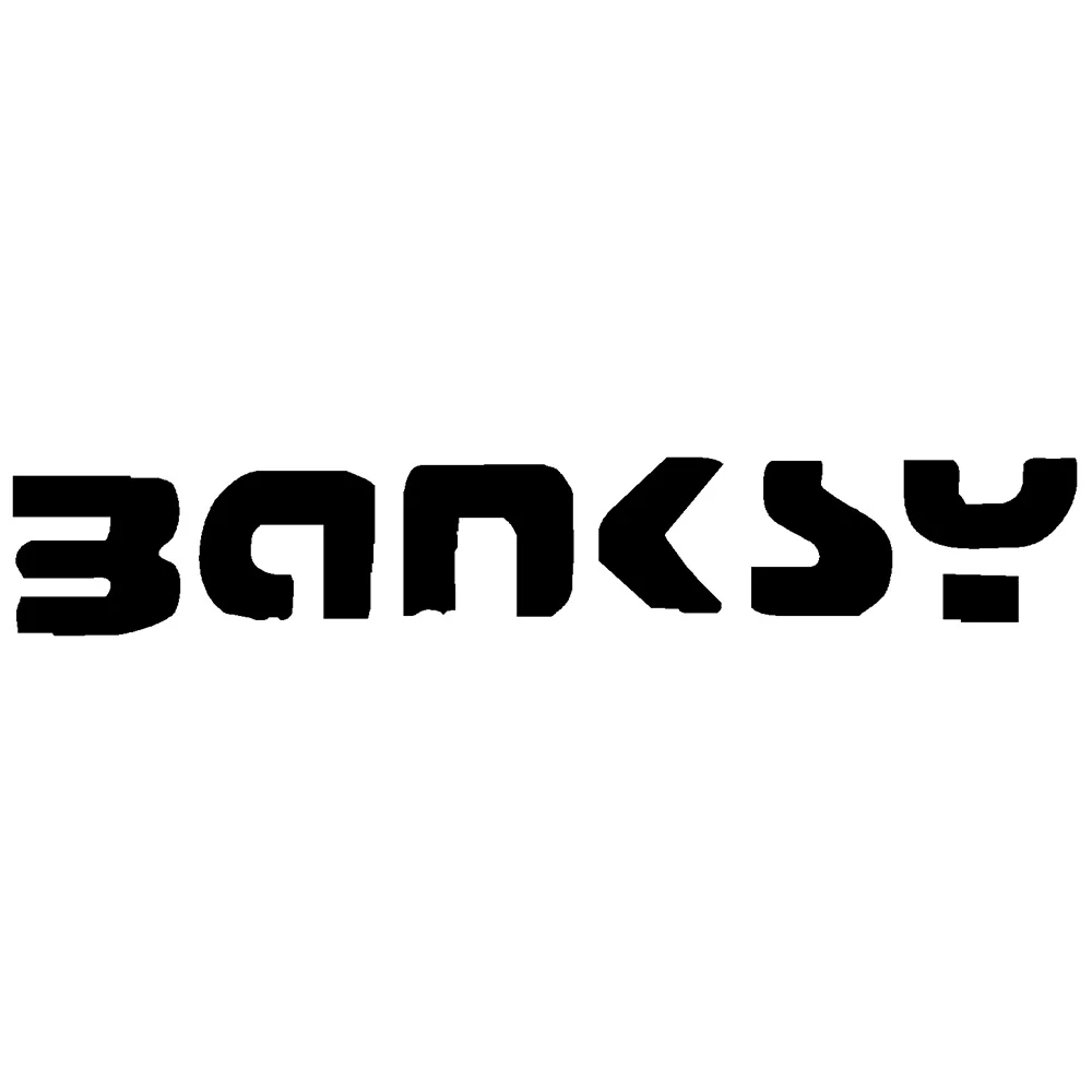 Large BANKSY SIGNATURE Sticker, 100% CHARITY, Wall Art, Sticker, TRANSFER STENCIL, BIG Decal, DECOR