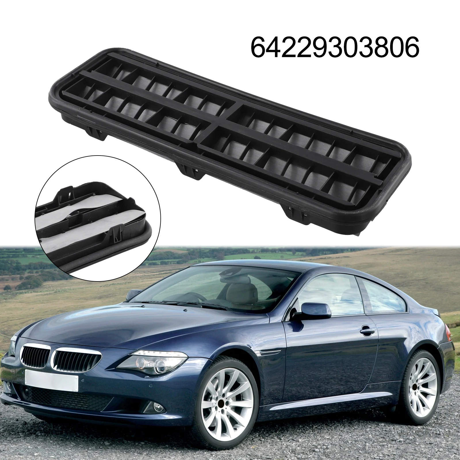 Sophisticated Design of Rear Body Ventilation Grill Ideal for BMW Vehicle Series Including For E60 & For F01/For F02