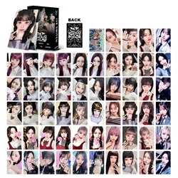 Conjunto de tarjetas fotográficas para chica, set de 55 Unidades de tarjetas Lomo HD para regalo de Fans, con interruptor de Wonyoung Rei, Gaeul, Yujin, Gaeul, Leeseo