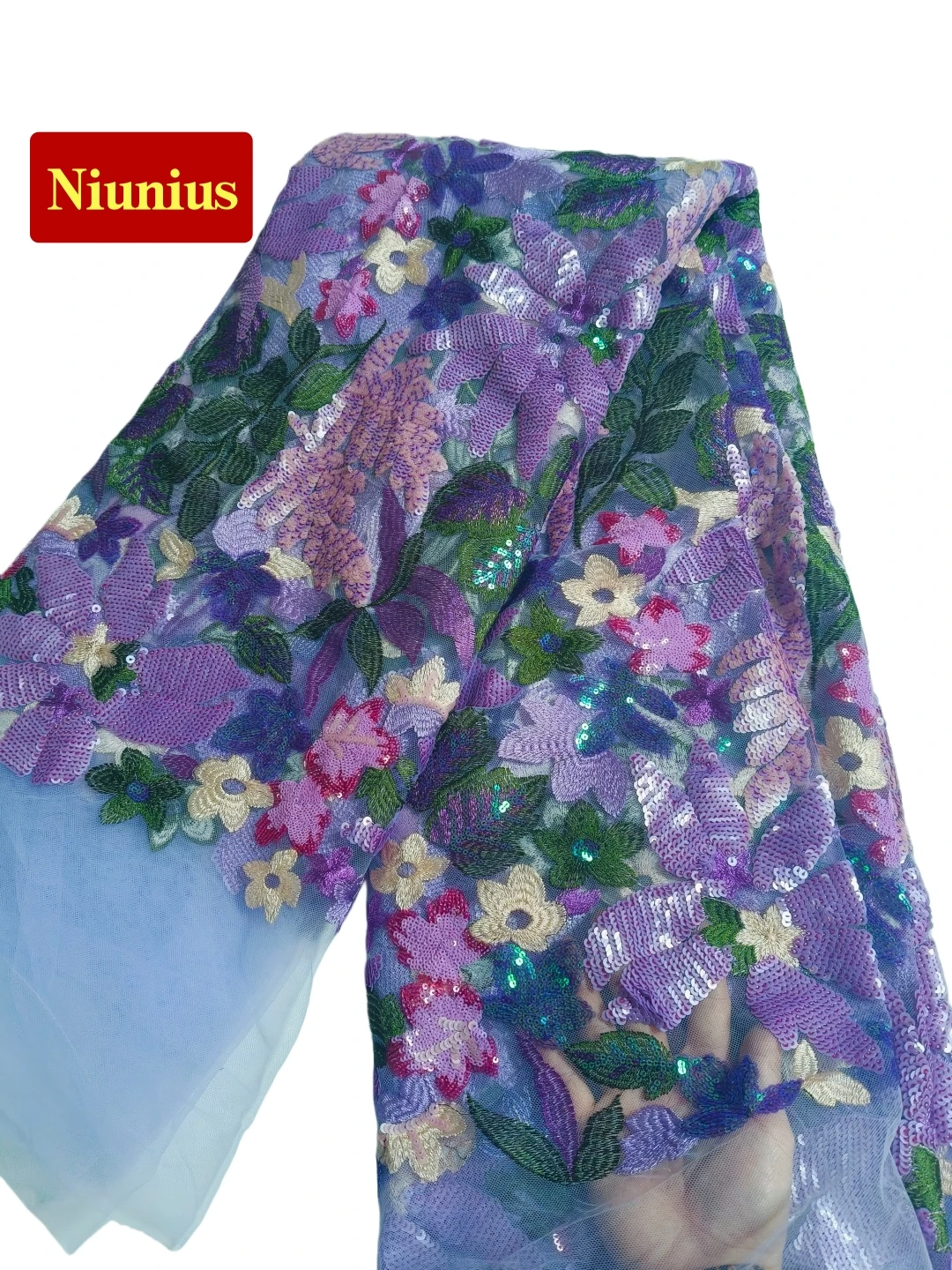 

Latest Best Quality Elegant Austria Embroidered Soft Tulle Heavior Sequin lace Fabric For Party Evening Dress NN_6582