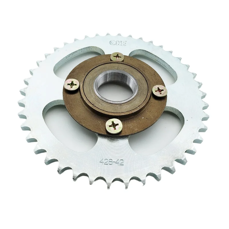 428 tooth plate 42T sprocket + flywheel connector bushing modified electric human tricycle tooth plate chain 26/31
