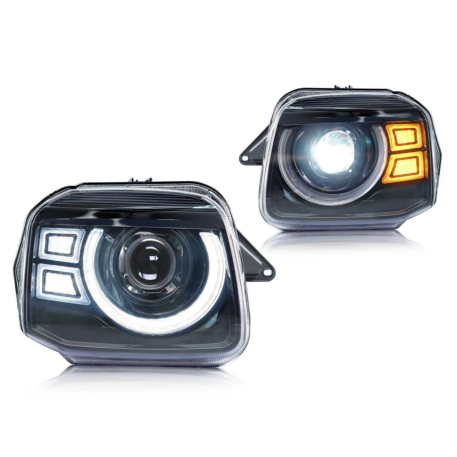 

Archaic LED Front Lamp Jimny Headlight Dual Beams Sequential Turning Headlights For Suzuki Jimny JB22 JB23 JB33 2005-2017