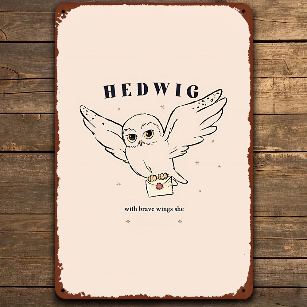 Pintura de estaño de Warner Bros. Harry Potter, crestas y símbolos de la casa de Hogwarts Vintage (Gryffindor, Slytherin, Hufflepuff, Rave, 1 ud.